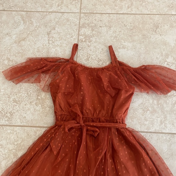 Joyfolie Girls “Lauryl” Dress in rust - Picture 2 of 5